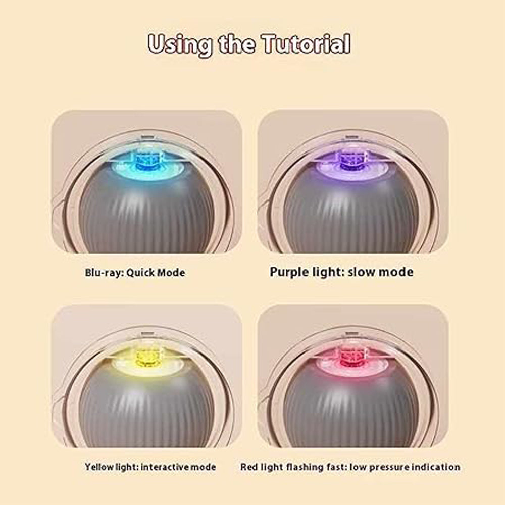 Interactive Cat Chase Toy Ball with Lights and Self-Rotation – Durable Silicone, Multiple Modes
