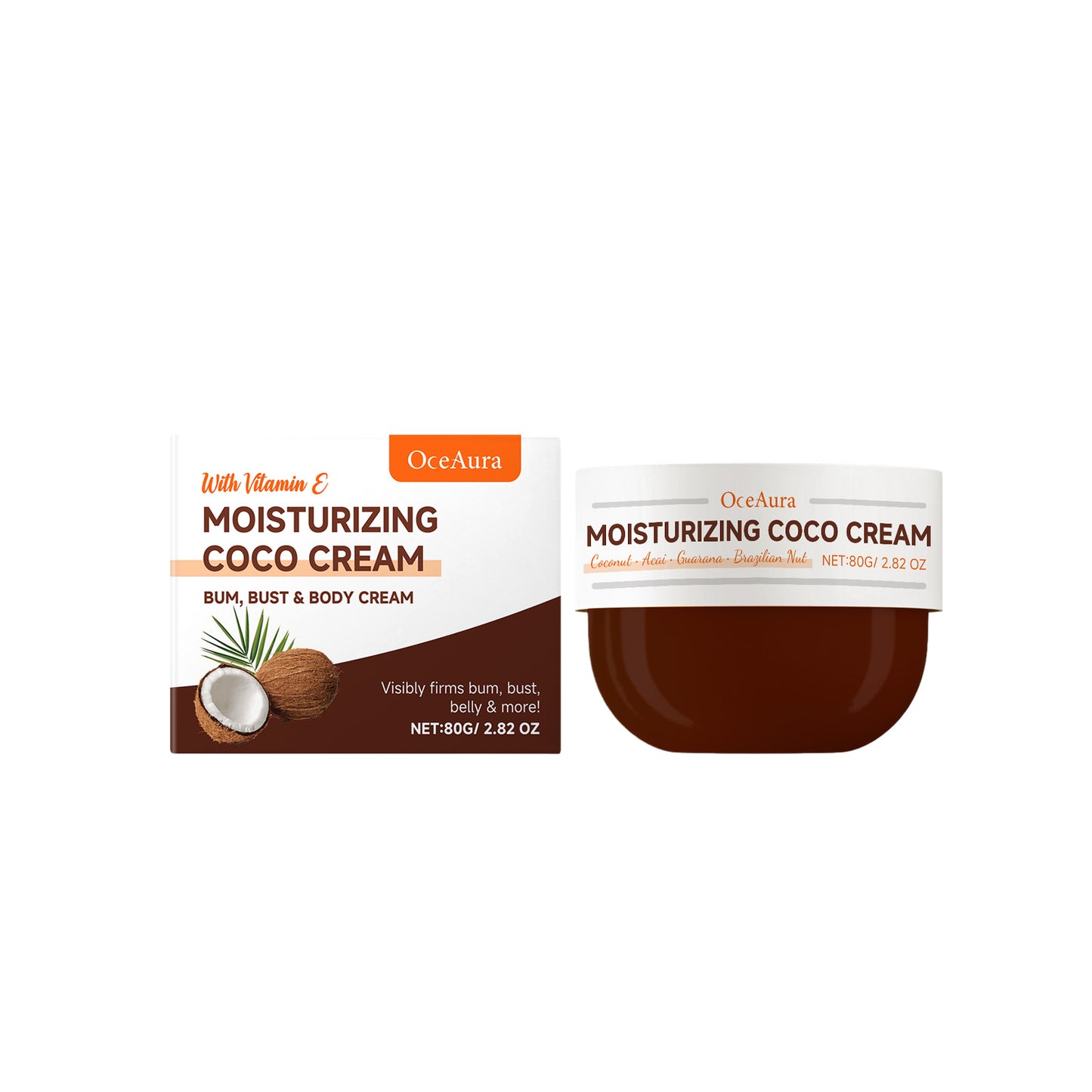 Coconut Oil Body Moisturizer - Anti-Aging Skin Firming Cream