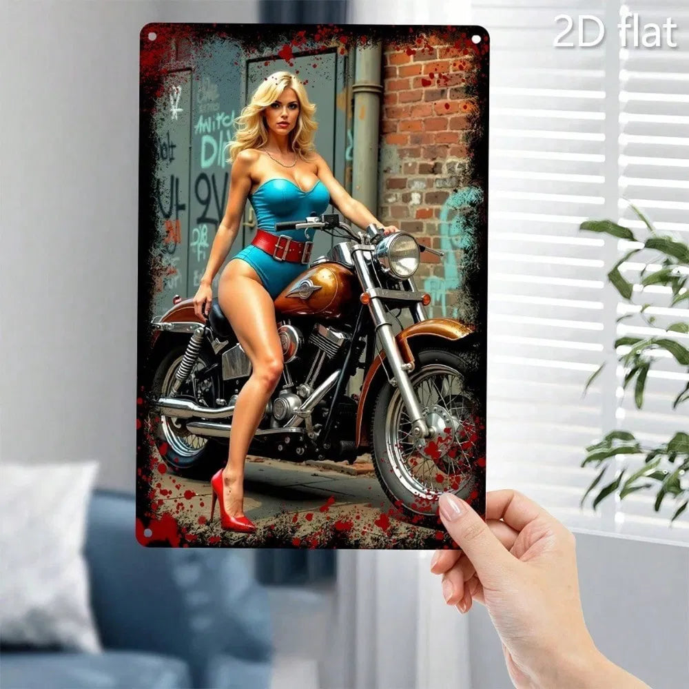 Metal Tin Wall Art Sign - 20 cm x 20 cm