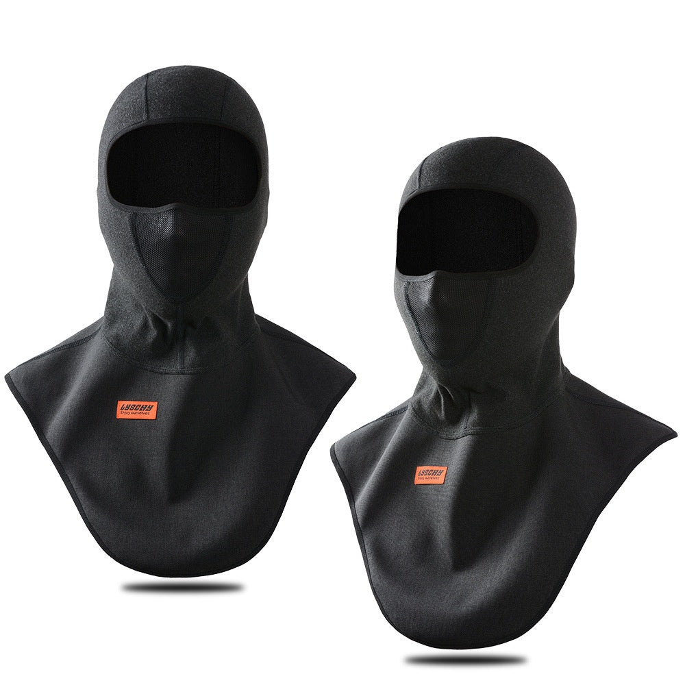Windproof Cycling Mask - Black, One Size