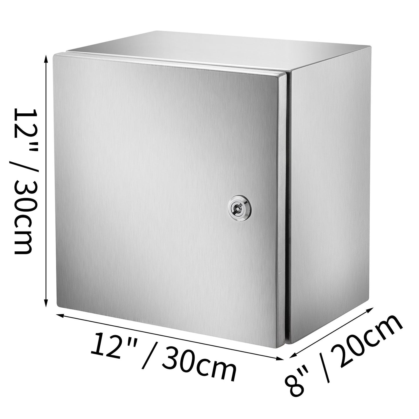 Stainless Steel Electrical Enclosure Box 12x12x8 Inches Waterproof Dustproof IP66
