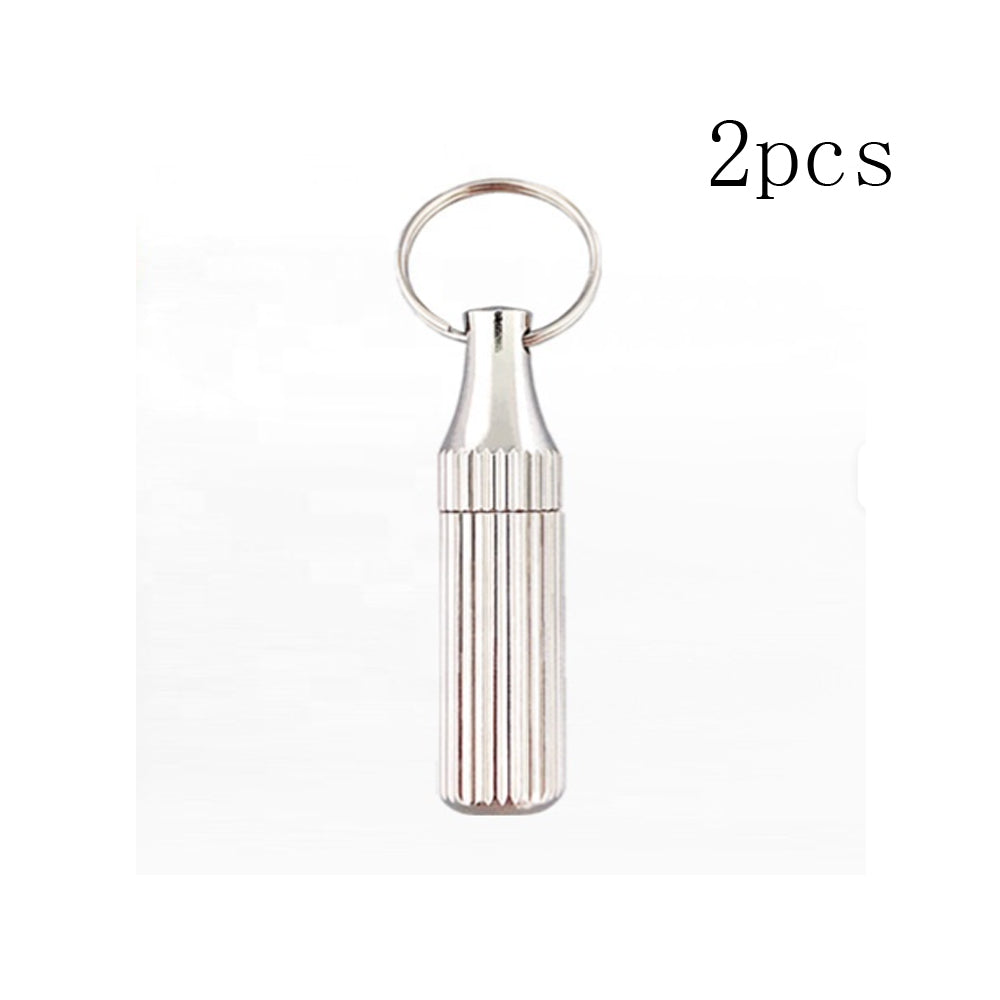 2PCS Mini Pocket Knife Set - Leaf-Shaped Stainless Steel with Keychain