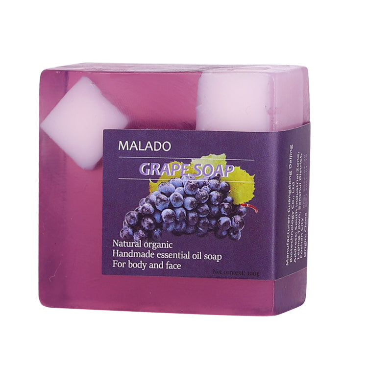 Grape Granule Fruit Soap - 100g Natural Body Care Bar