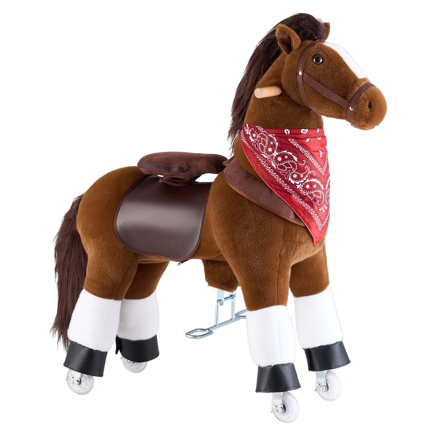 Ride On Horse Toy for Kids - No Battery, Sturdy Pedal & Handle, Upgraded Seat, 176 Lb Load