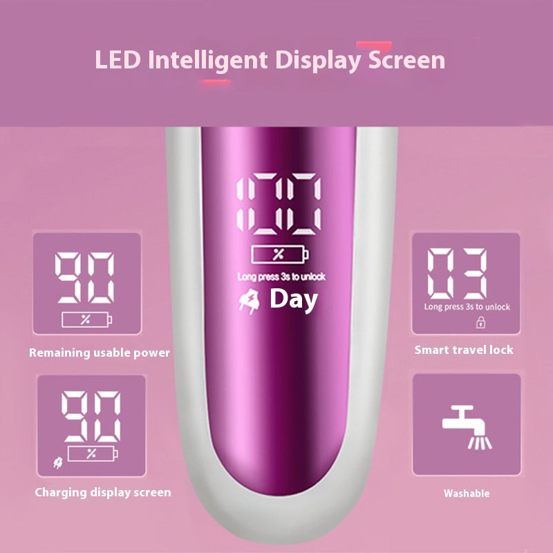 Electric Lady Shaver, 3-in-1 Hair Removal - Pink
