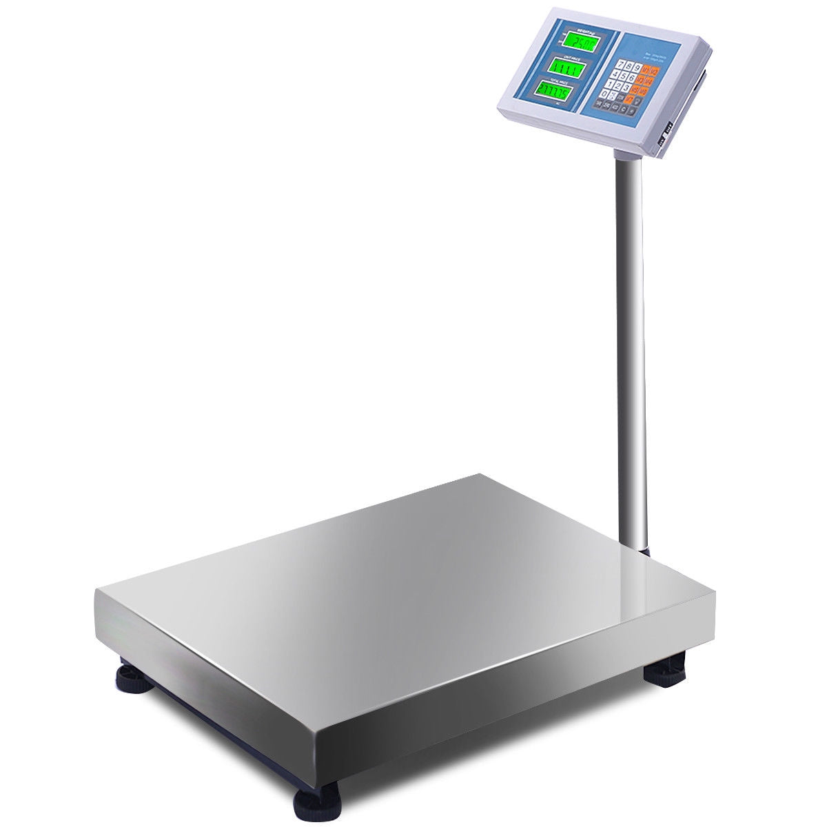 660 Lbs Digital Floor Platform Scale - Stainless Steel