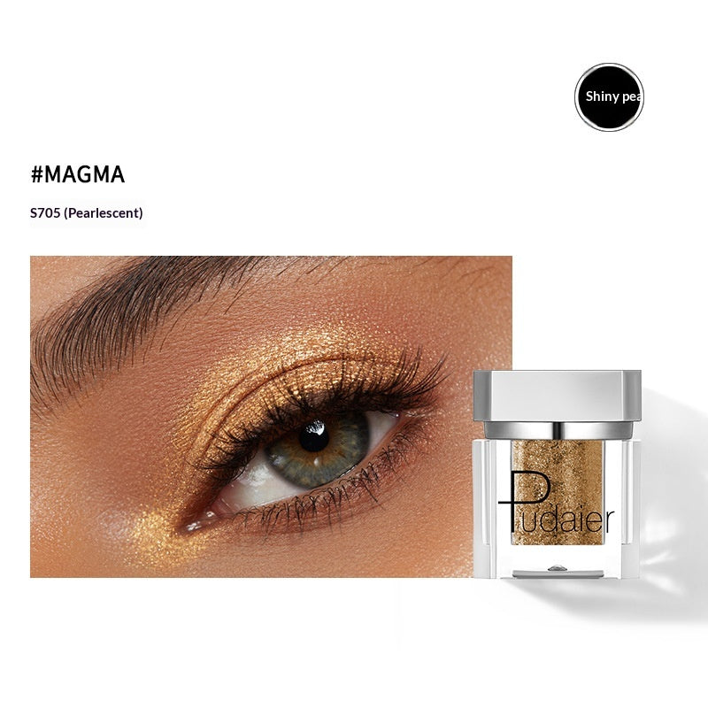 Long-Lasting Pearl-Illuminated Single Eyeshadow - Easy To Apply, Smudge-Proof
