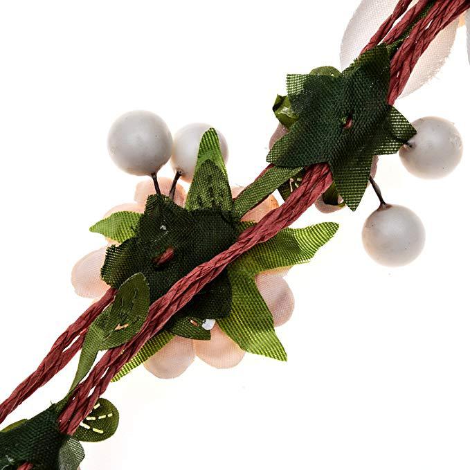 Flower Simulation Rose Wreath Headband - Multiple Colors