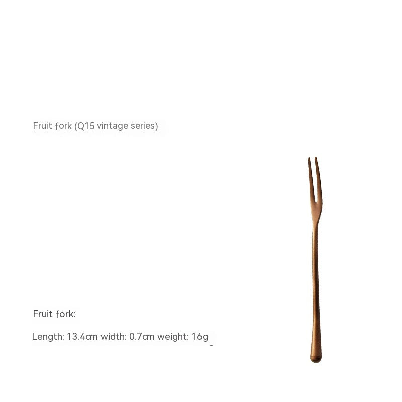 Japanese-Style Stainless Steel Tableware Set - Steak Knife Fork Spoon