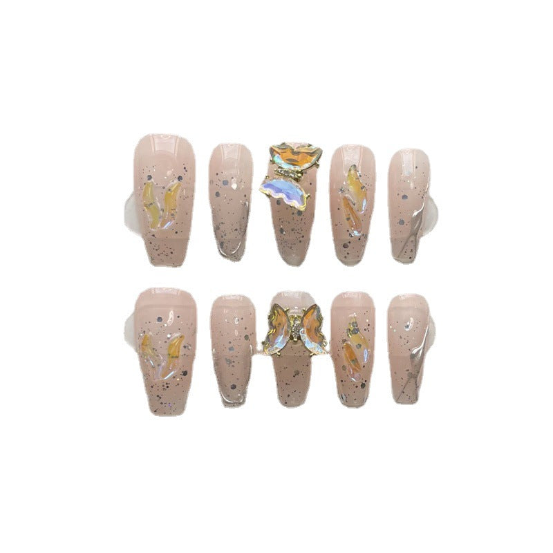 Rotating Butterfly Nail Stickers - Multiple Sizes