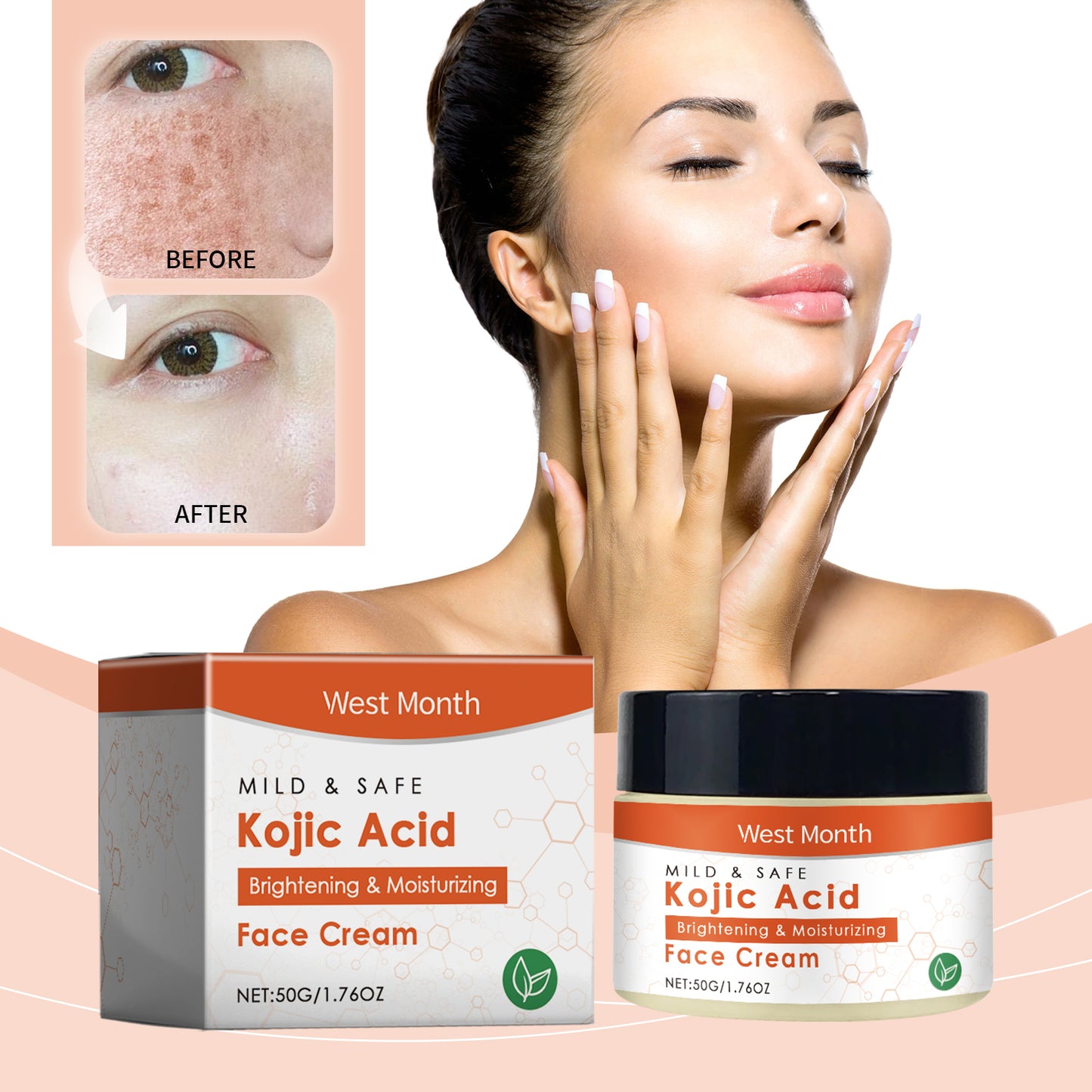 Brightening Moisturizing Facial Cream with Niacinamide & Citrus Oil