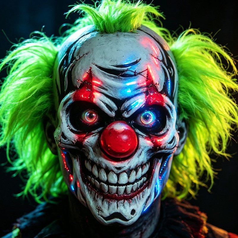 Halloween 3D Lifelike Human Face Disguise Hood