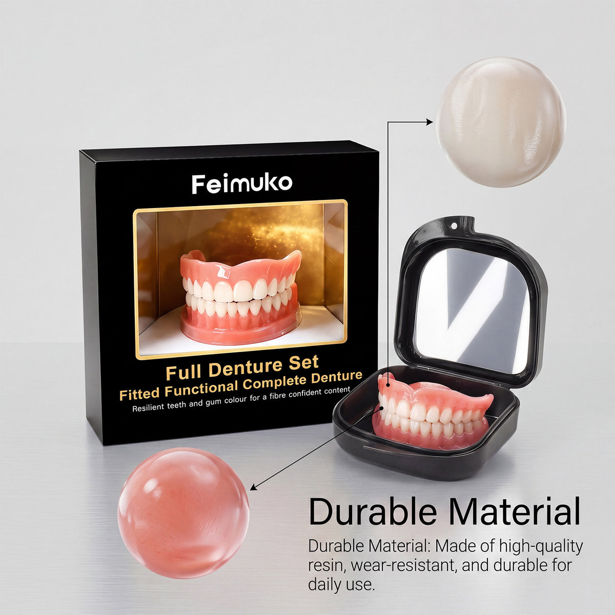 Denture Set Dental Cosmetic Kit For Correcting Gaps Between Teeth