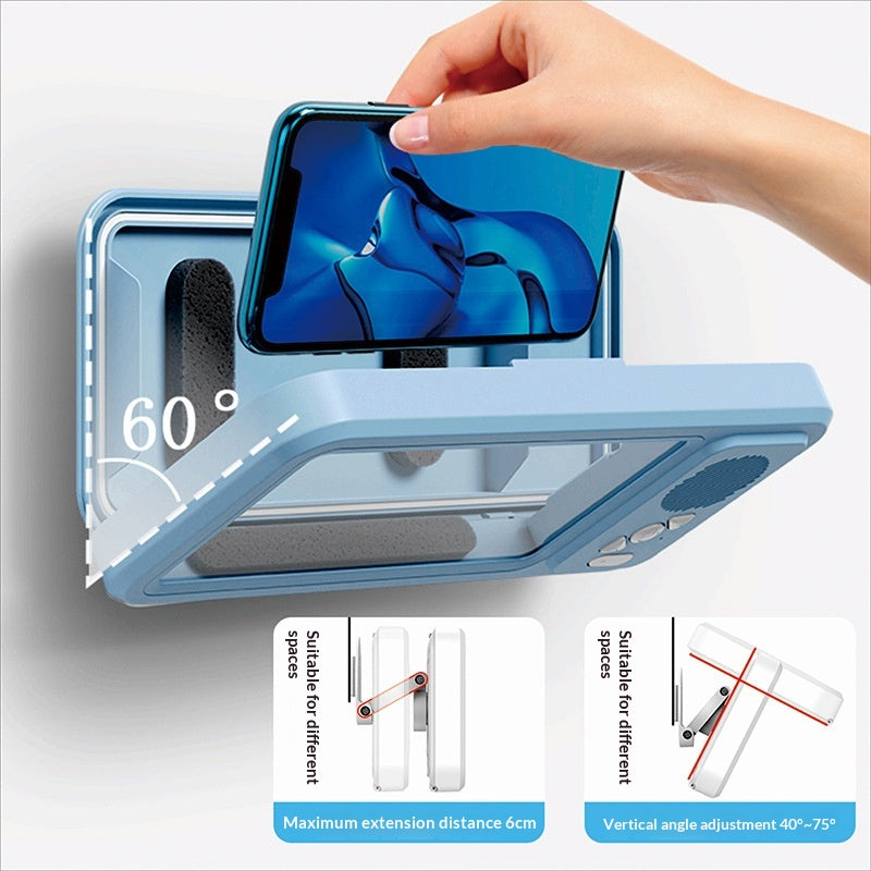 Waterproof Phone Case with Bluetooth Speaker for Bathroom Use