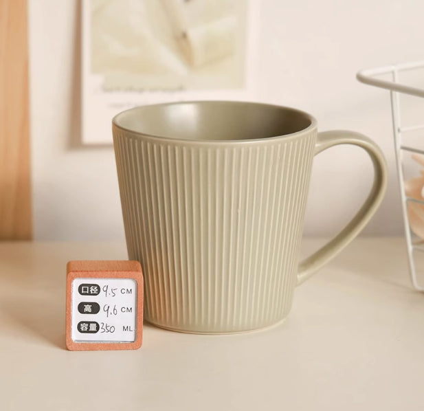 Ceramic Mug Breakfast Cup with Color Glaze, 401-500mL, Multiple Colors