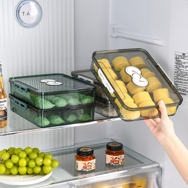 Food Grade Airtight Dumpling Storage Box - Freezer Safe, Multi-Layer Containers