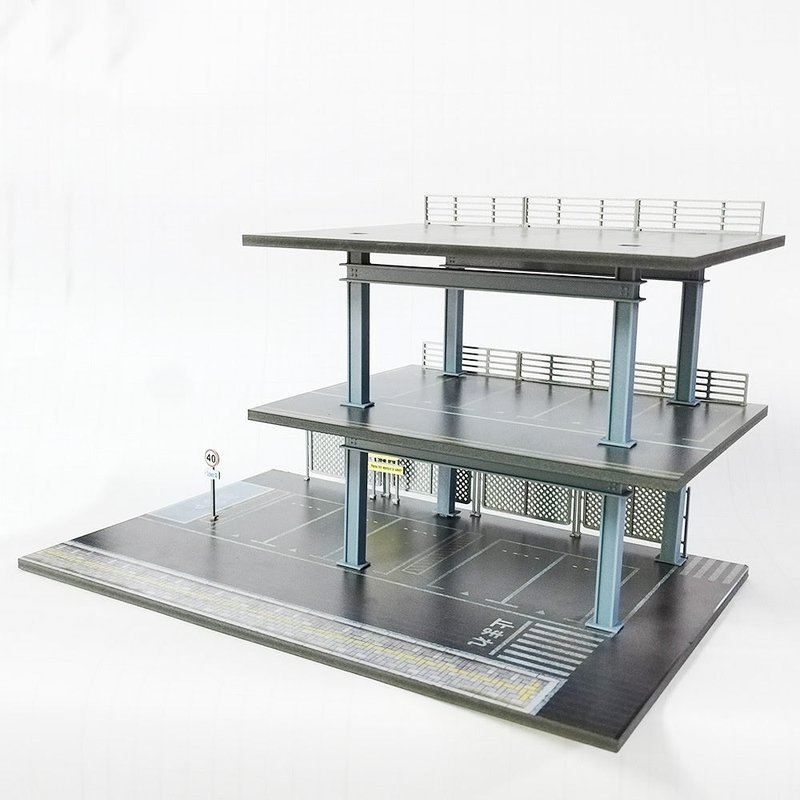 Illuminated Steel Frame Scene Model with Multiple Variants for Home Decor
