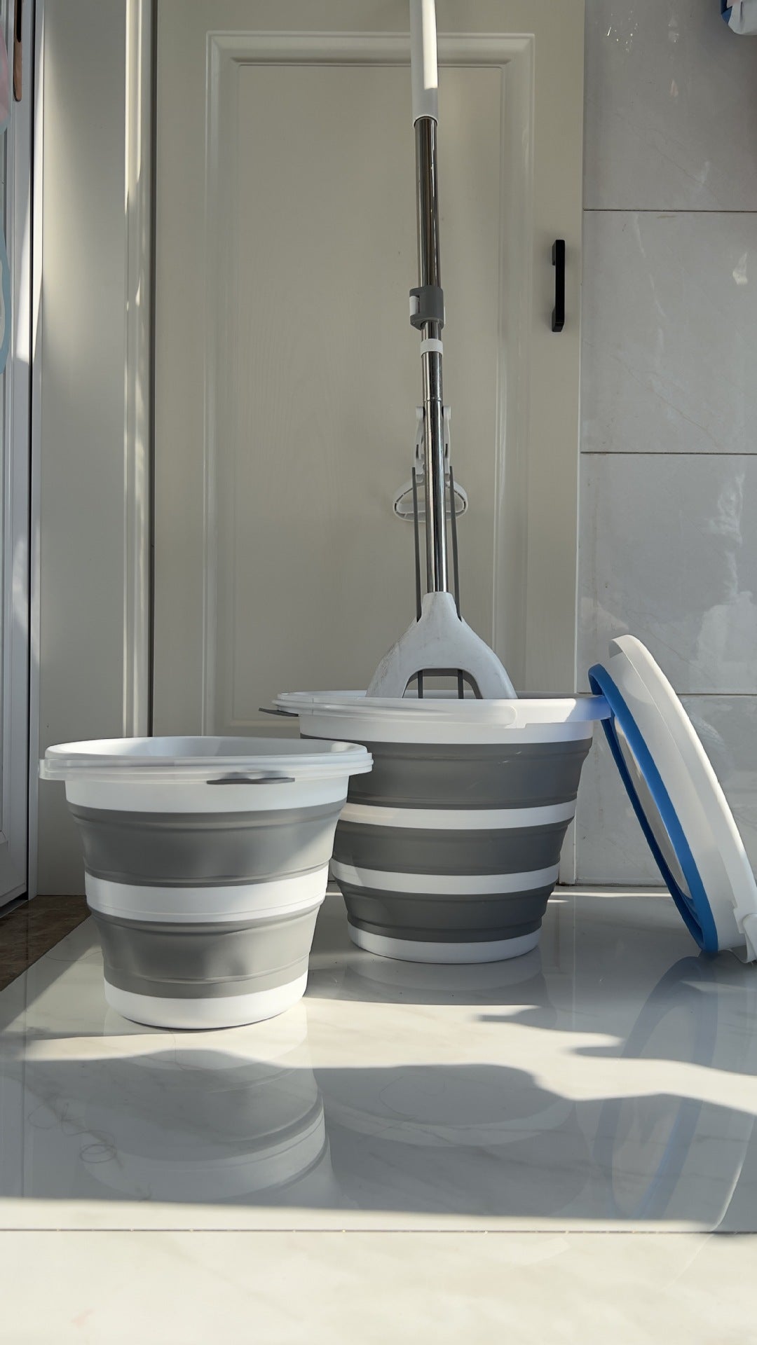 10L Plastic Folding Bucket for Household, Garden & Fishing Use
