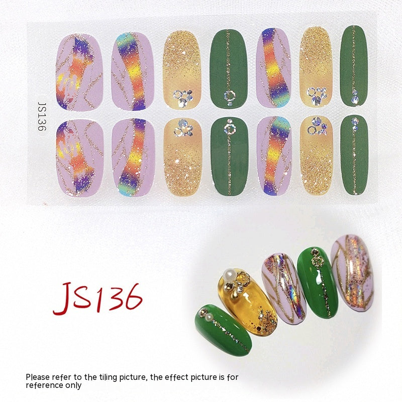 3D Crystal Nail Art Sticker Set - Crystal Glass Nail Film for Manicure
