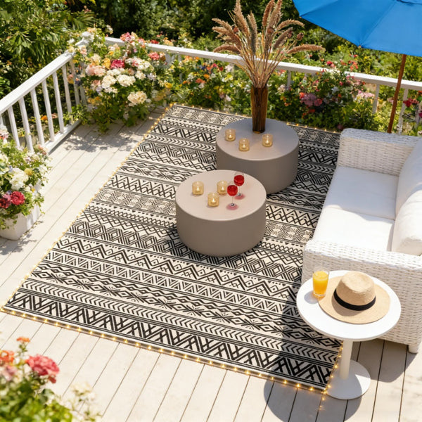 Reversible Outdoor Rug - Water & Stain Resistant, 120" x 95"