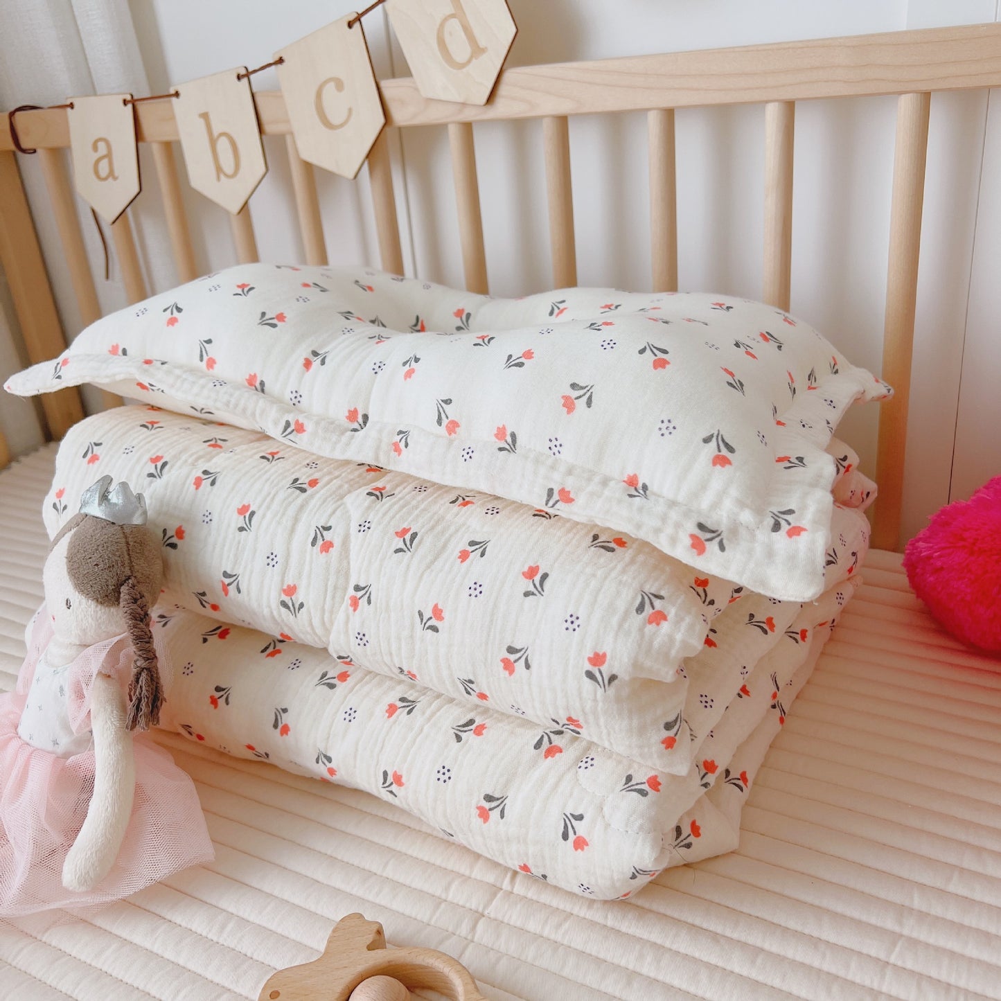 Pure Cotton Double-Layer Gauze Summer Duvet Cover Set - Lightweight & Breathable