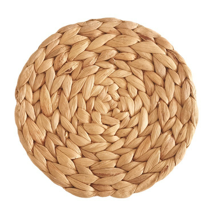 Water Hyacinth Coaster Set - Round Heat Insulation Drink Bowl Pads