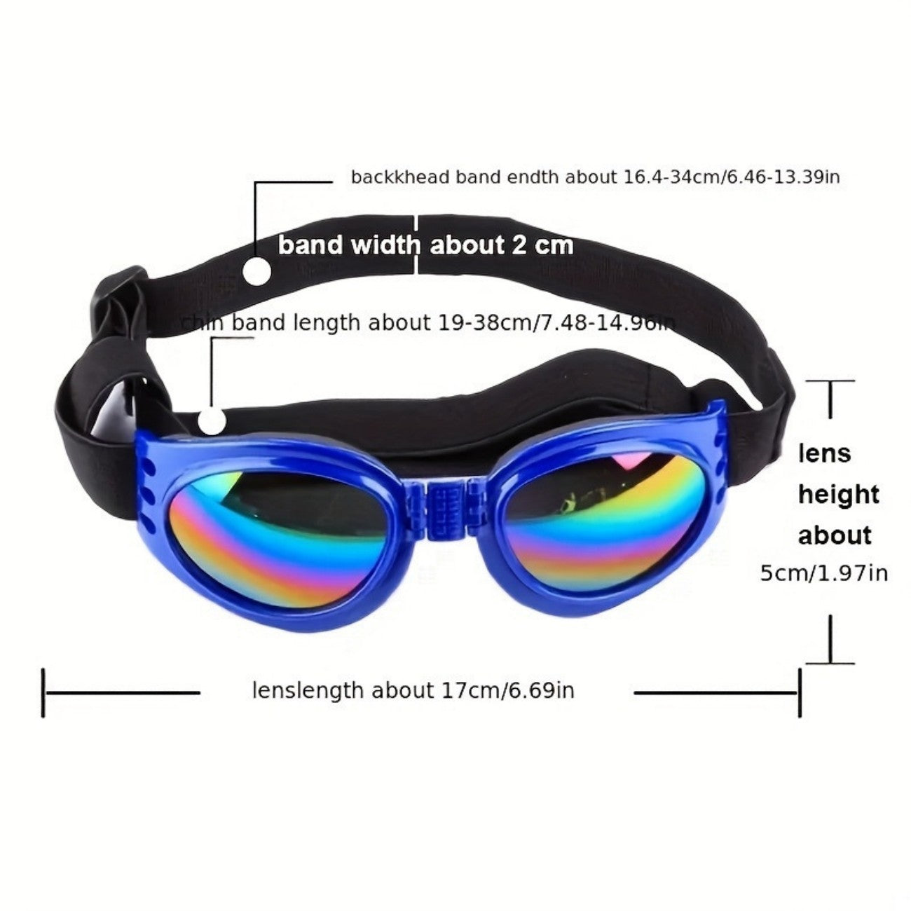 Pet Dog Sunglasses UV Protection Adjustable Small & Medium Pets
