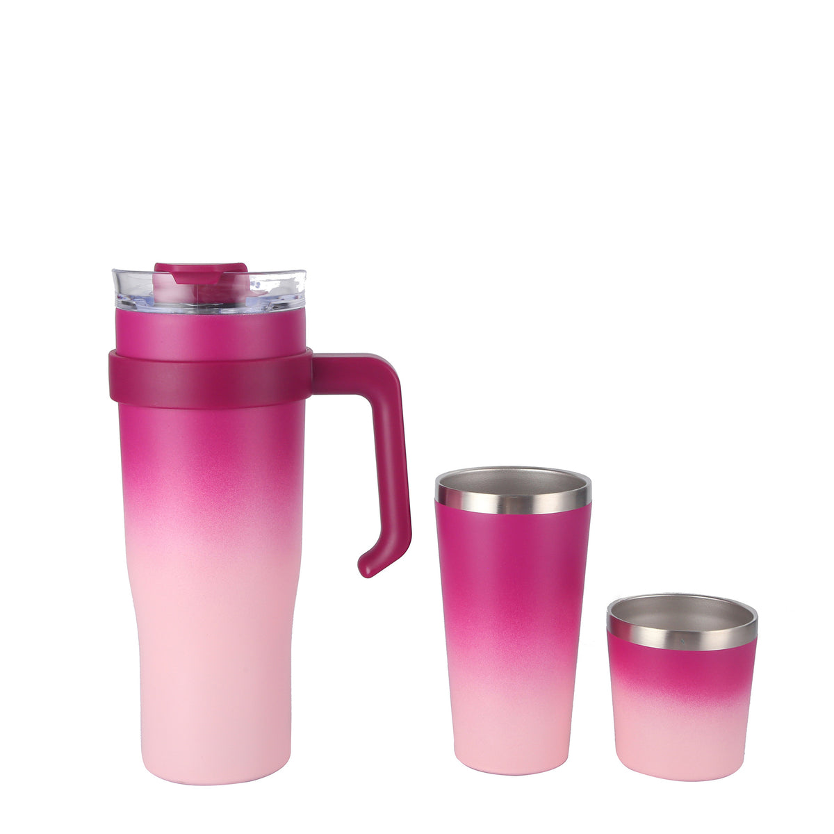 40Oz Insulated Car Cup Holder Travel Mug with Handle - Multiple Colors