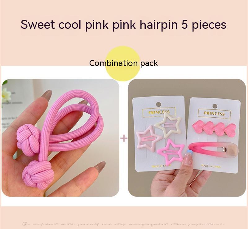Girls' Fabric Hair Band Set – Multiple Colors & Styles