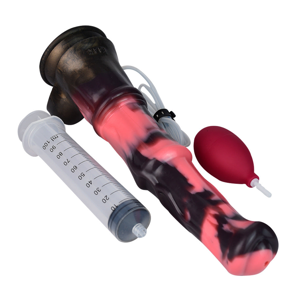 Anal and Vaginal Cleaning Device - Silicone Masturbation Toy for Adults