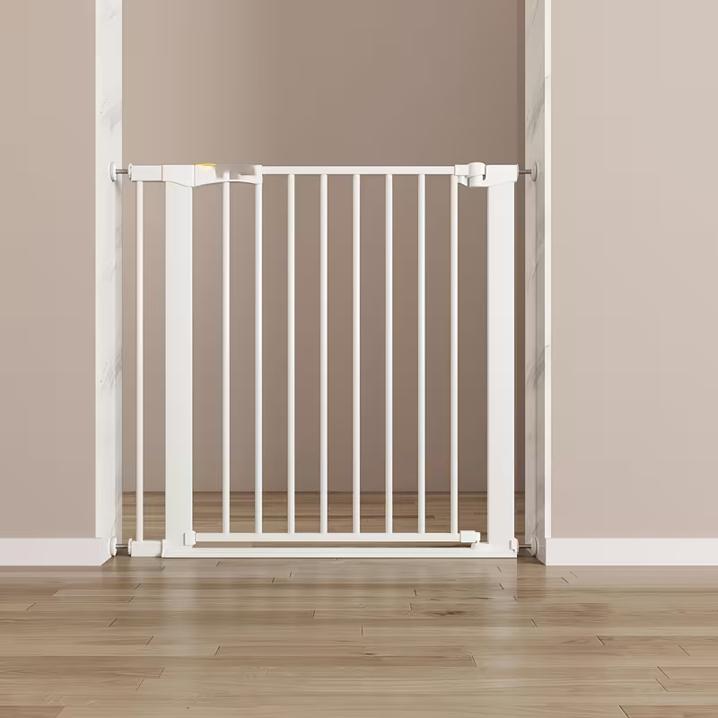Baby and Dog Gate with Auto-Close Safety Barrier - Easy Install & One-Hand Operation