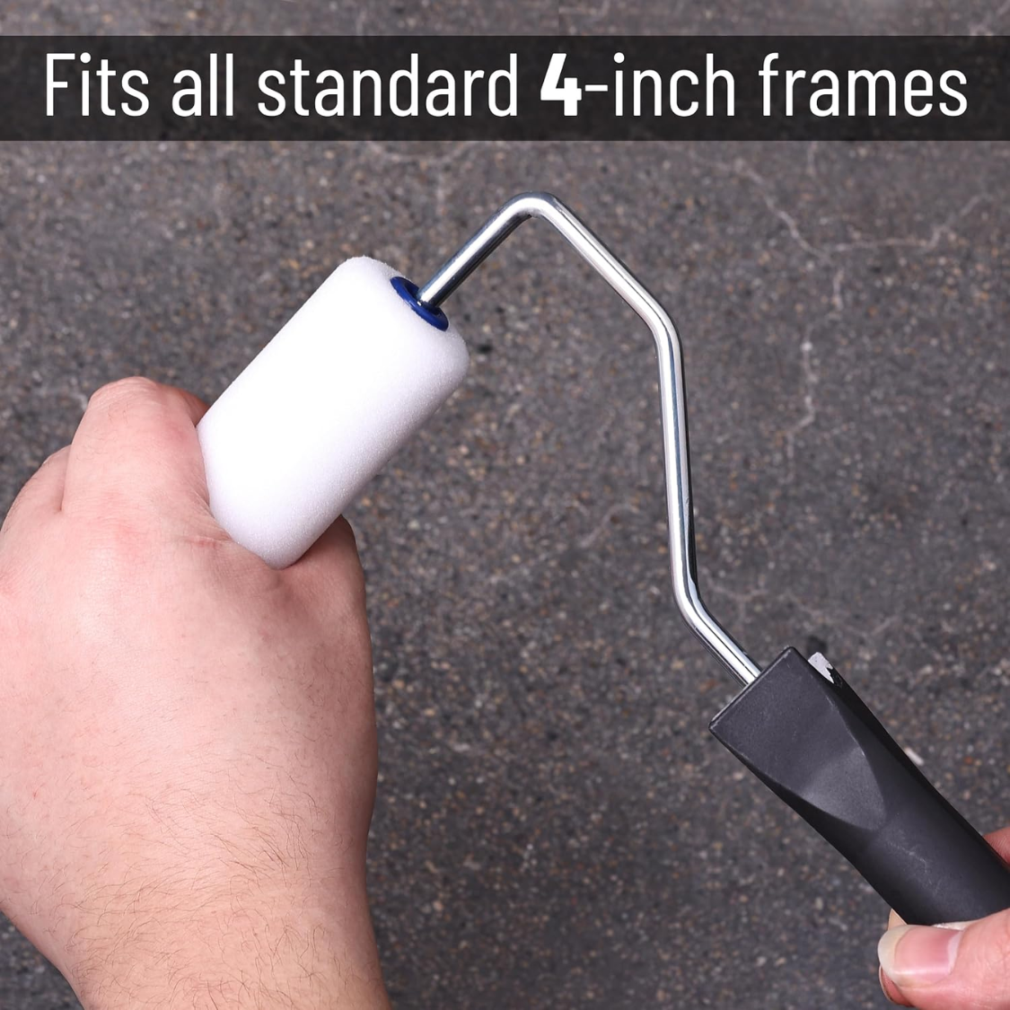 4-Inch Paint Roller Kit - 3 Pack High Density Foam Covers