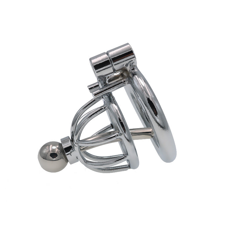 Metal Chastity Cage Lock for Adults - Silver, Multiple Sizes