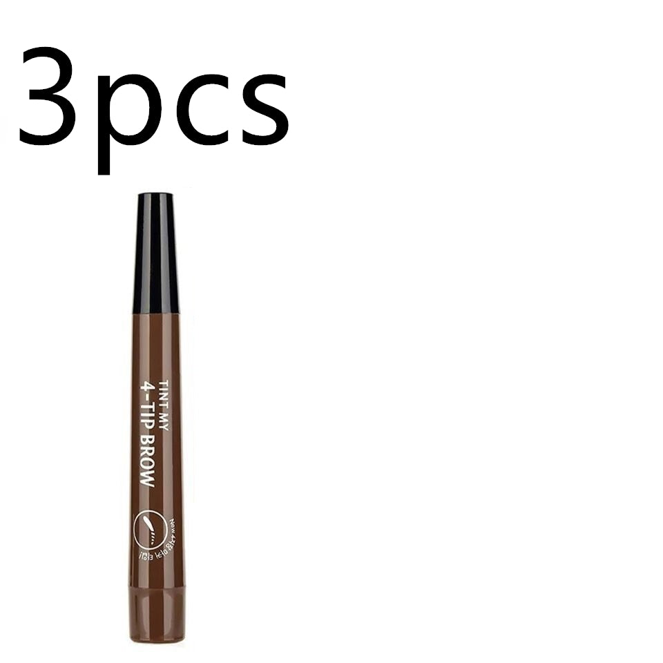Four-Forked Water Eyebrow Pencil Multi-Head Makeup Eyebrow Shaping Tool - Multiple Colors
