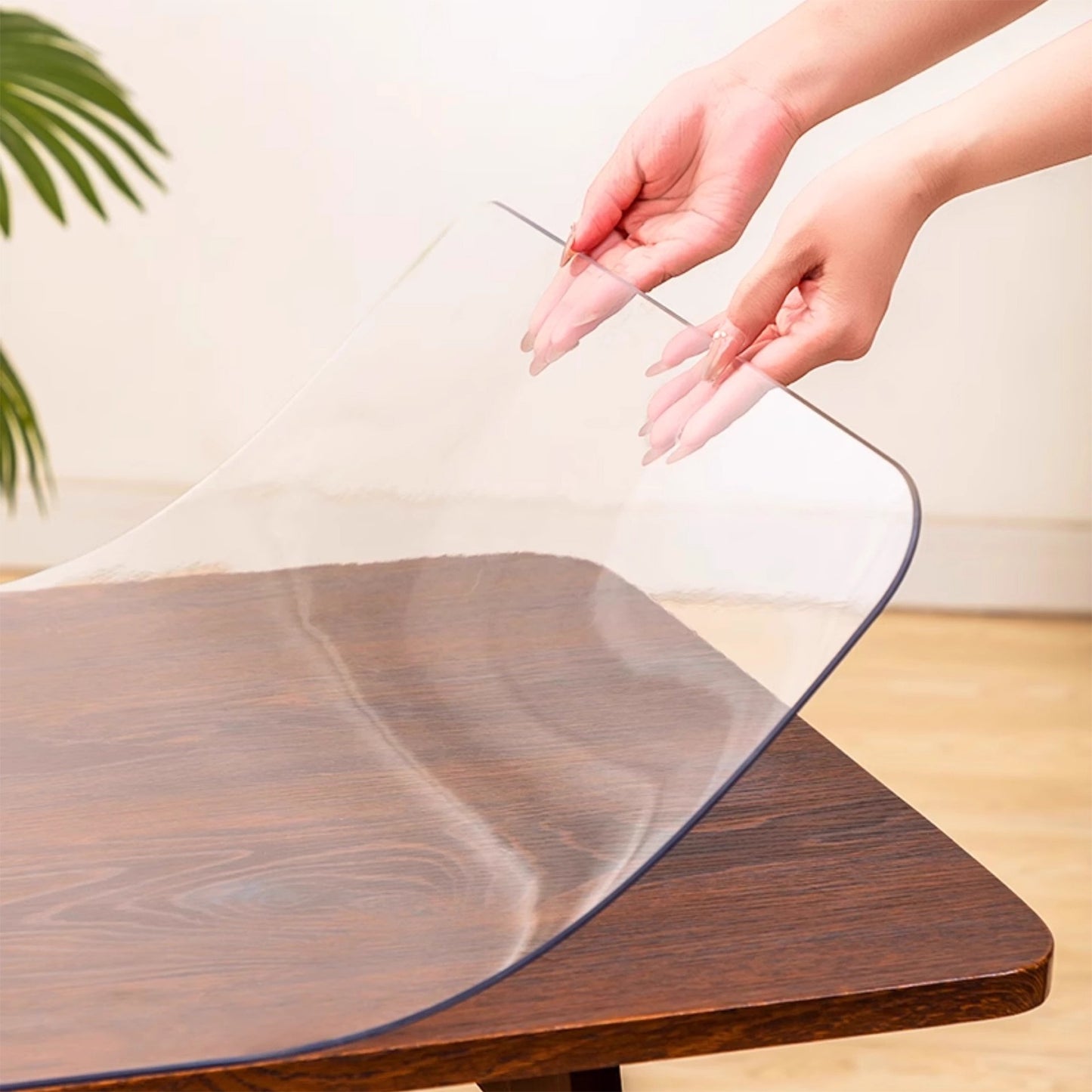 Clear Table Protector Mat - 1.5mm Waterproof PVC Cover for Dining