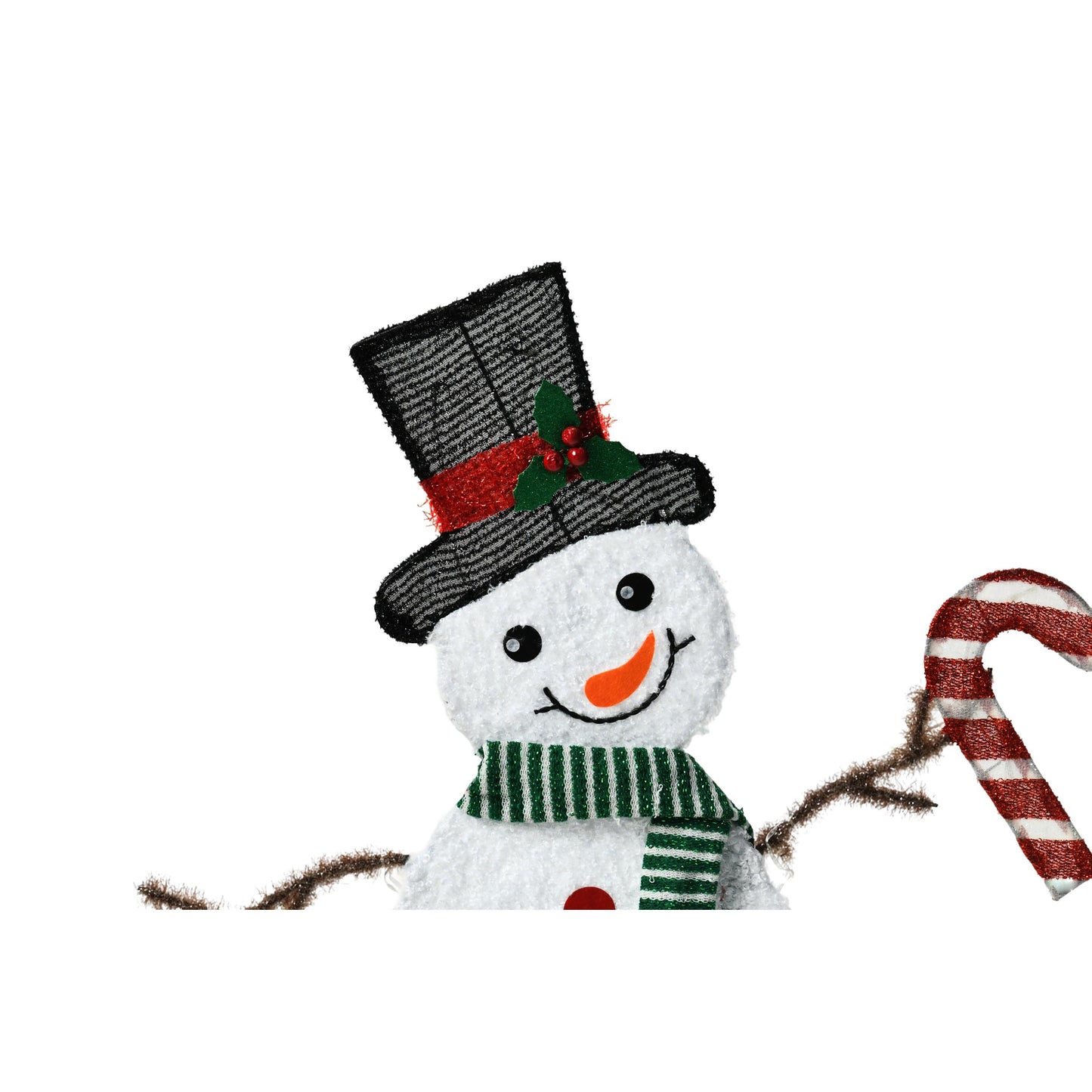 Heart-Shaped Snowman LED Lights for Holiday Decor