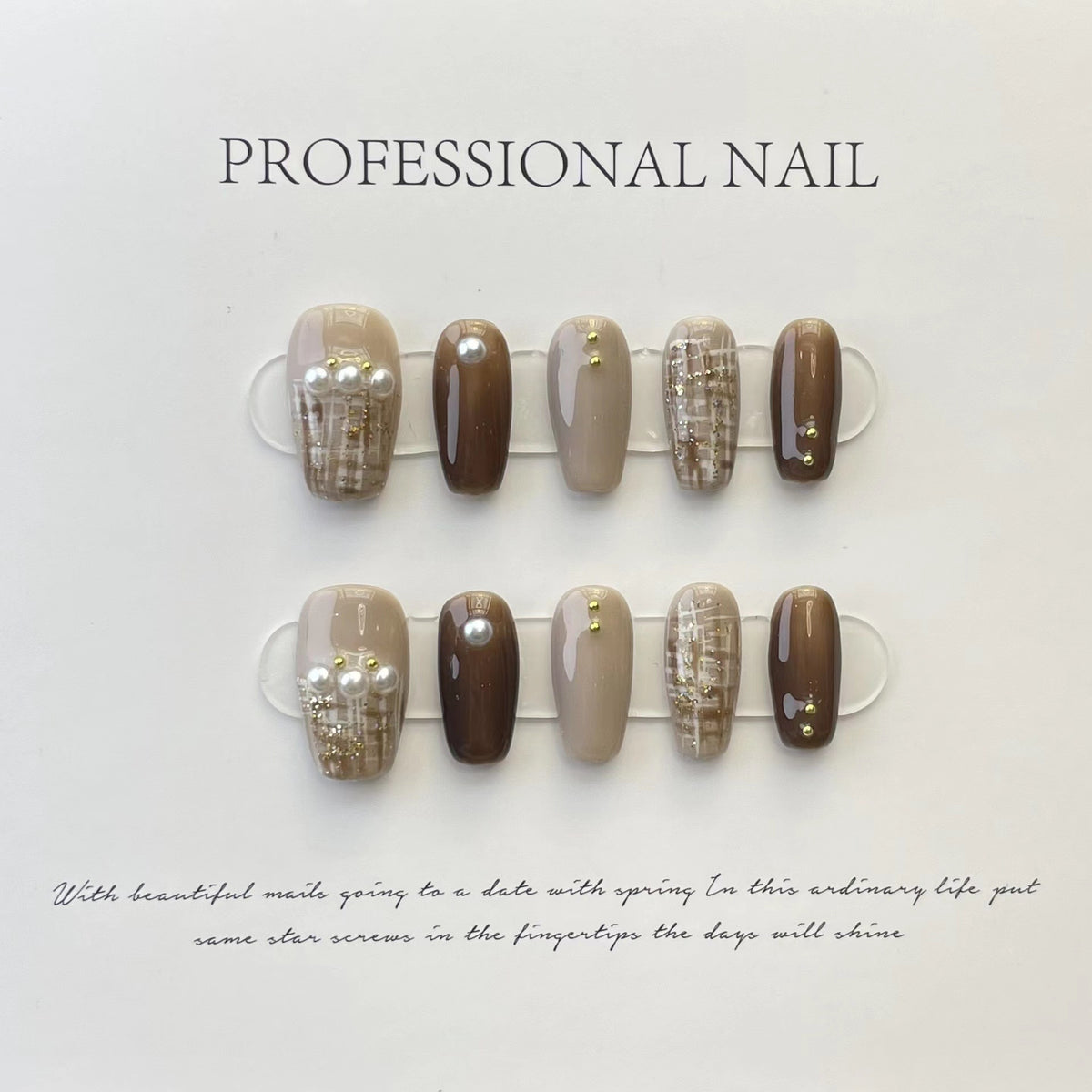 Press-On Nail Kit with Glue - Multiple Sizes & Designs
