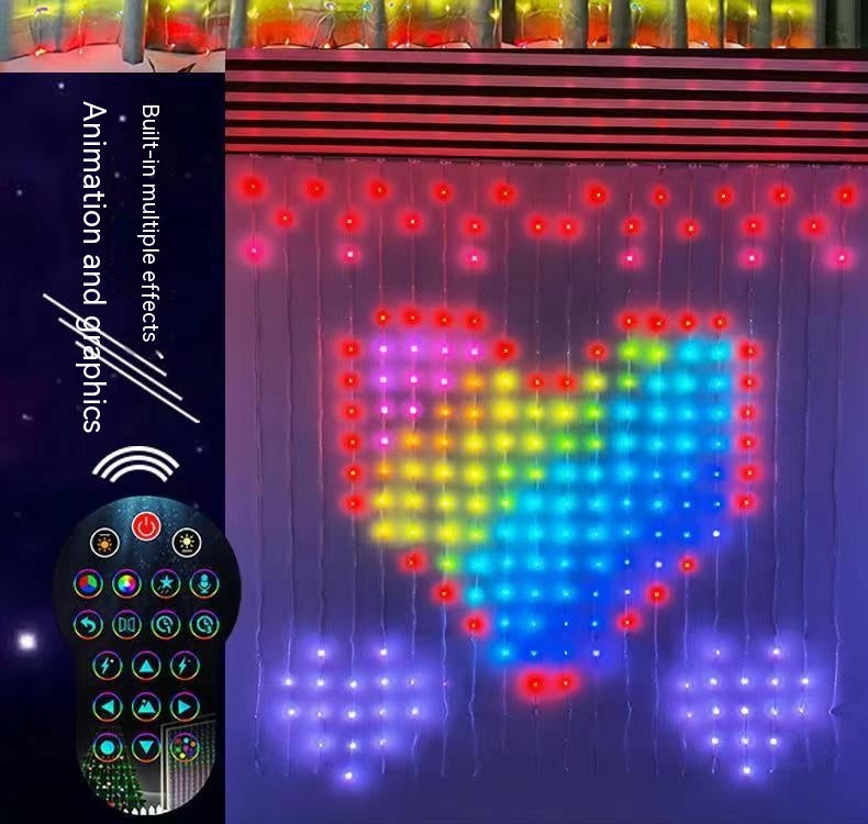 Christmas LED Rope Light Curtain Decoration Rubber Wire 1M-3M IP67