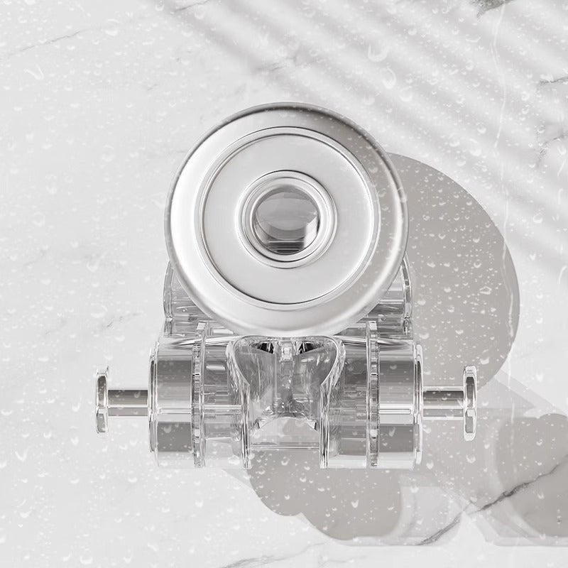 Universal Shower Head Bracket Adjustable Punch-Free Wall Mount for Bathroom
