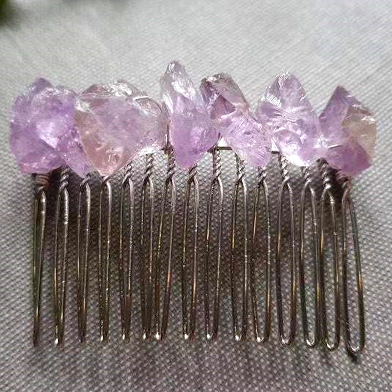 Natural Crystal Hair Comb 20 Teeth