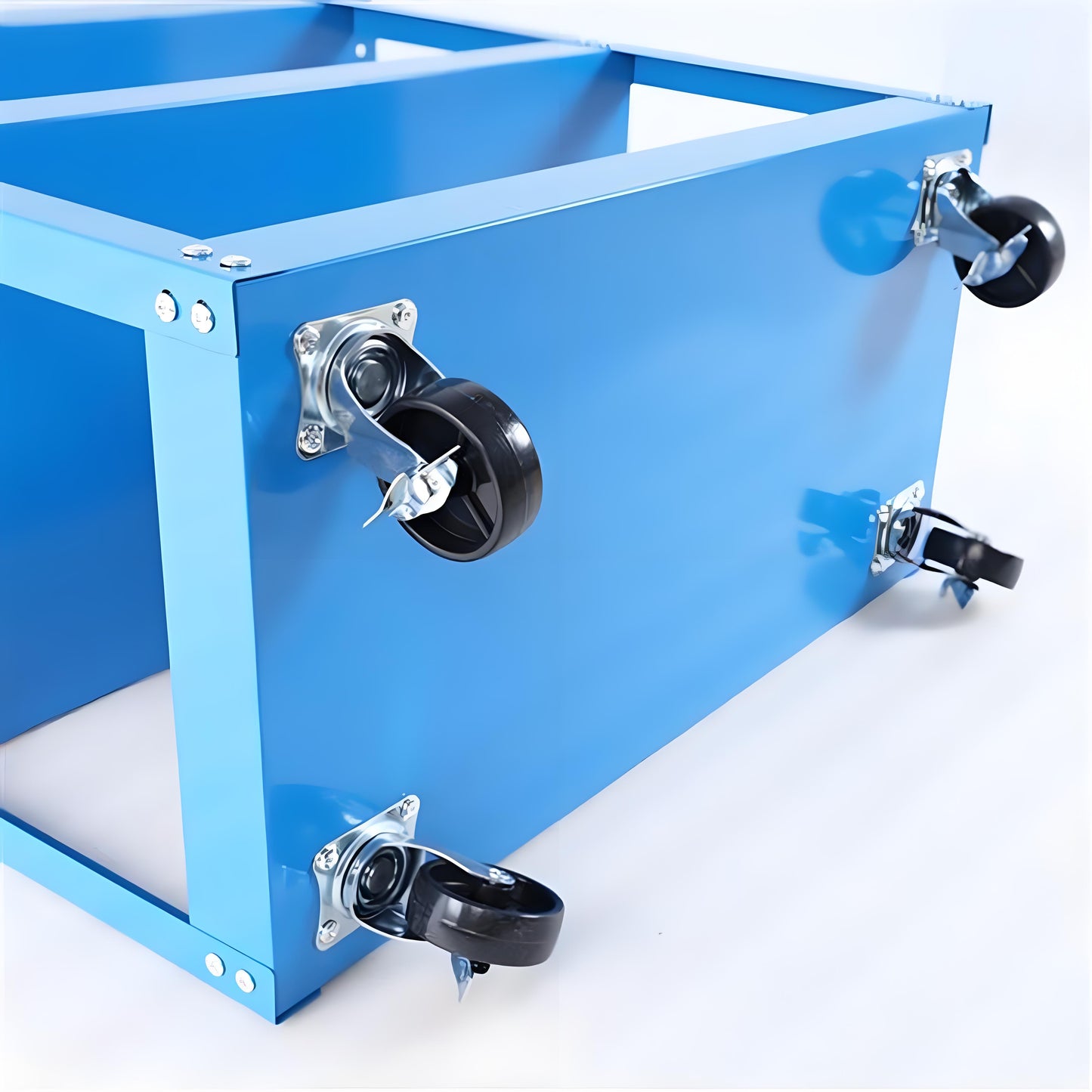 Heavy Duty Steel Rolling Tool Cart with Lockable Wheels - Workshop & Garage Organizer