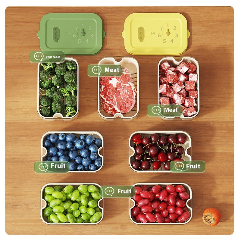 Minimalist Kitchen Storage Crisper - 1-2L Fruit and Vegetable Container