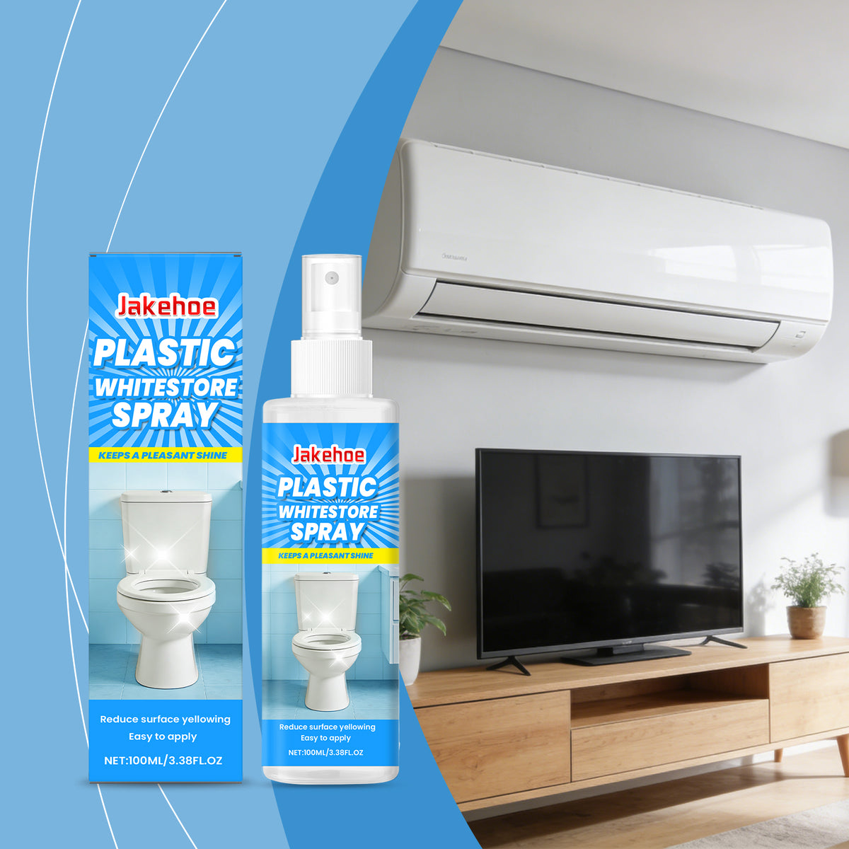 Yellowing Plastic Spray - 100ml Kitchen Storage Solution