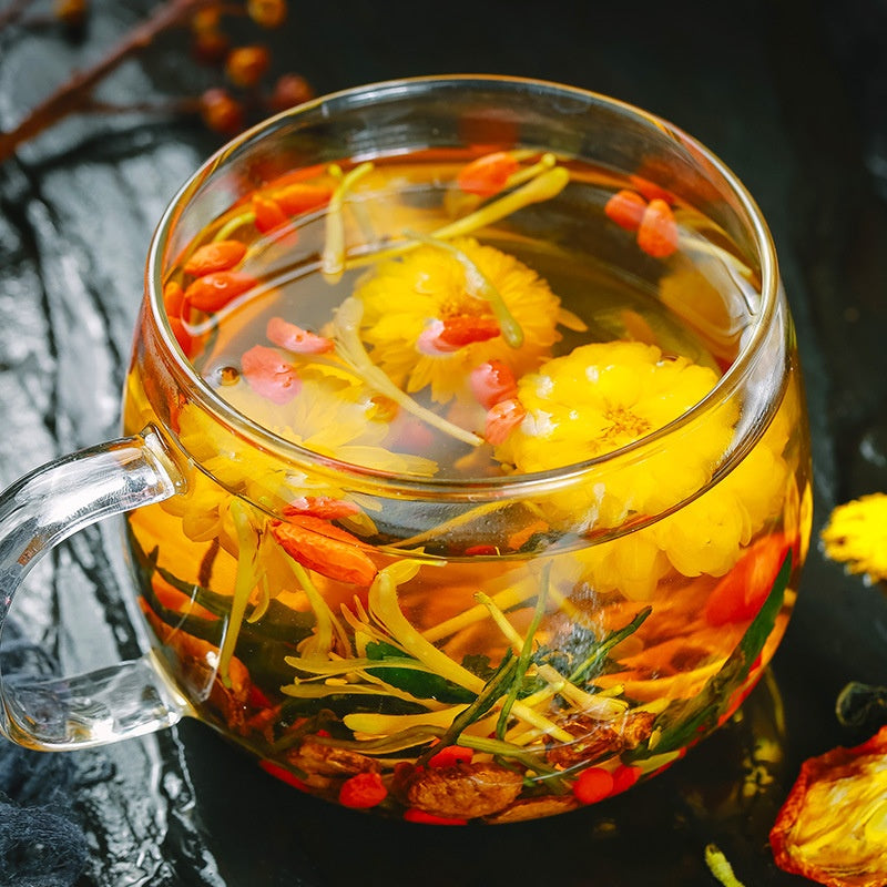 Chrysanthemum Goji Herbal Tea Bags - Honeysuckle & Dandelion Blend