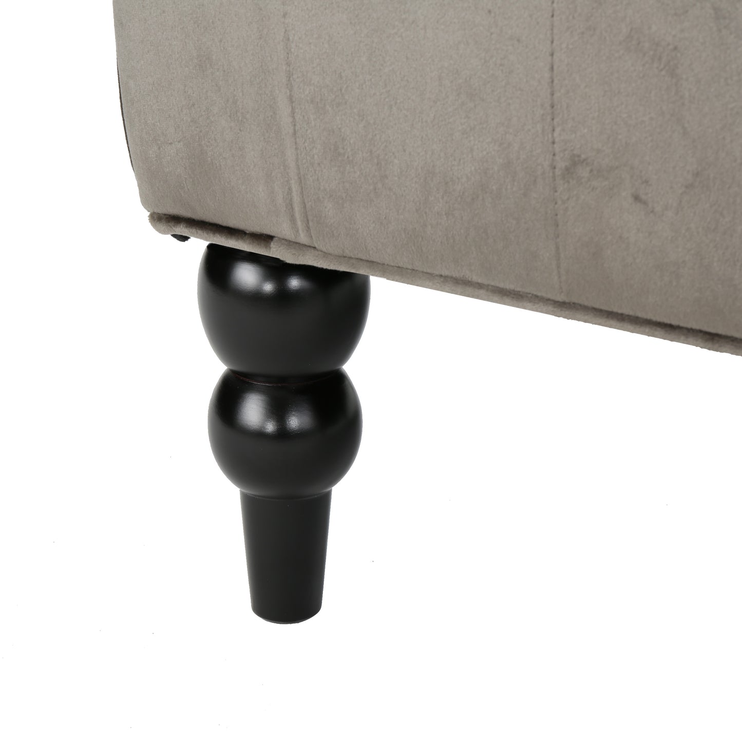 Grey Velvet Hi-Back Club Chair with Wingback Design