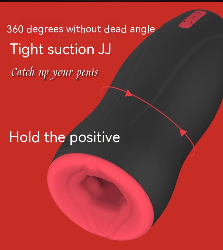 Adult Vibration Heating Masturbator with Airplane Bottle Design - Silicone, Waterproof