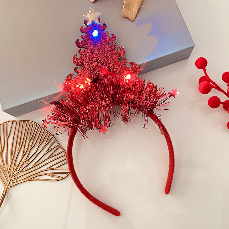 Christmas Light Headband for Women – Snowflake & Holiday Styles