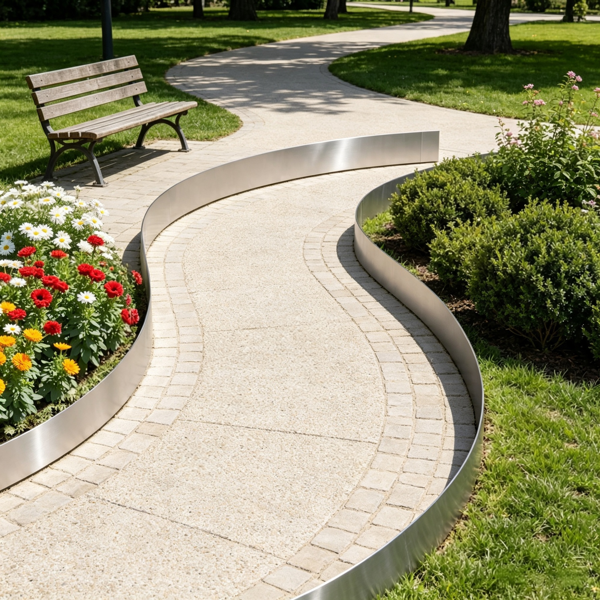 5-Pack Heavy Duty Galvanized Steel Garden Edging 39x4 Inches Flexible Border for Flower Beds & Pathways