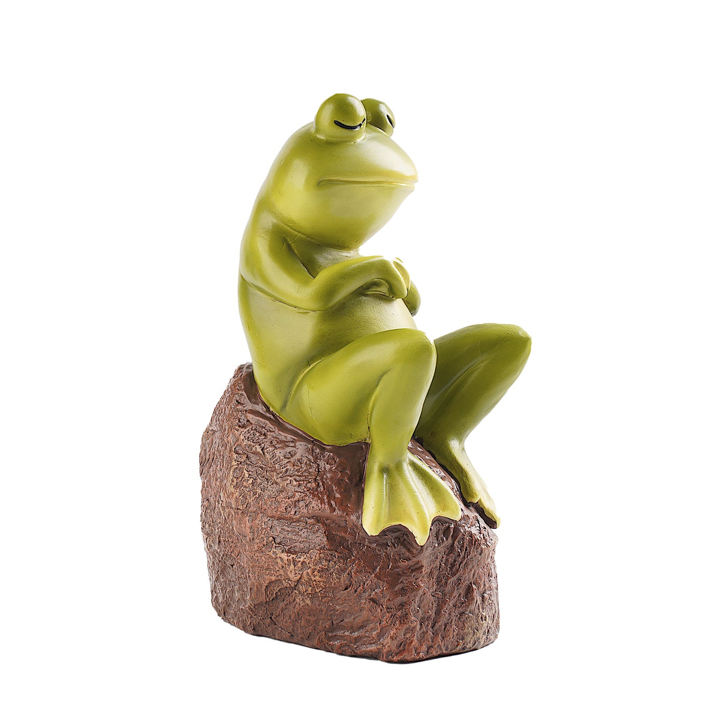Outdoor Frog Garden Ornament - Resin Pastoral Sculpture for Lawn Decor