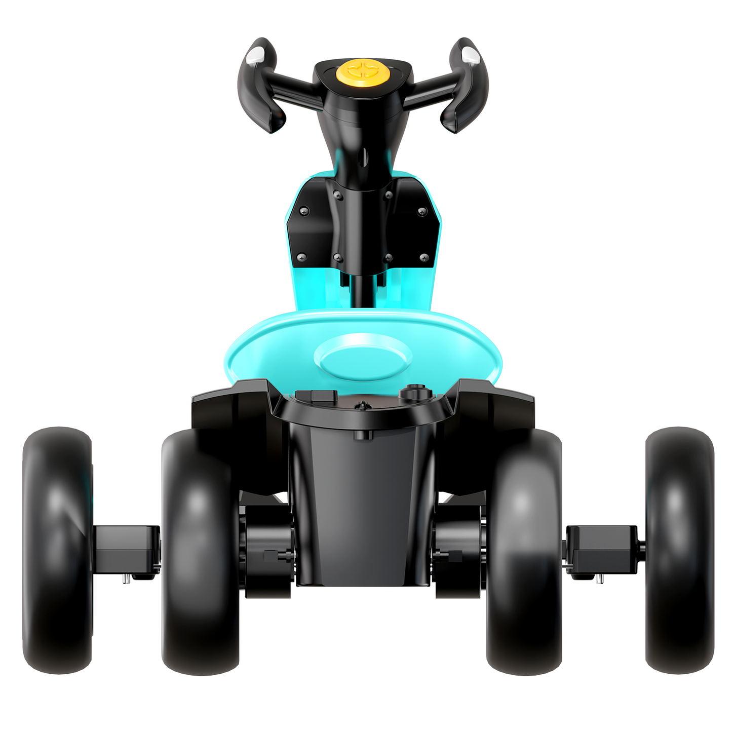 12V Electric Kids Pedal Go Kart with Adjustable Seat - Light Blue